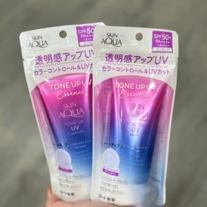 Kem Chống Nắng Skin Aqua Tone Up Màu Tím Hồng - Nâng Tông Da